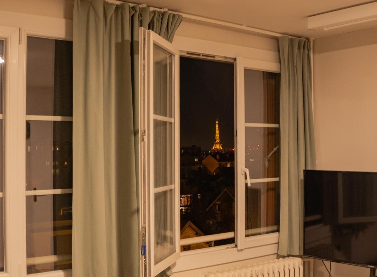 Joli T2 Proche Du Metro Avec Vue Tour Eiffel Apartment Issy-les-Moulineaux Ngoại thất bức ảnh